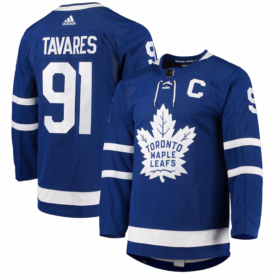 Men's Toronto Maple Leafs John Tavares adidas Blue Home Primegreen Authentic Player Jersey - Jersey