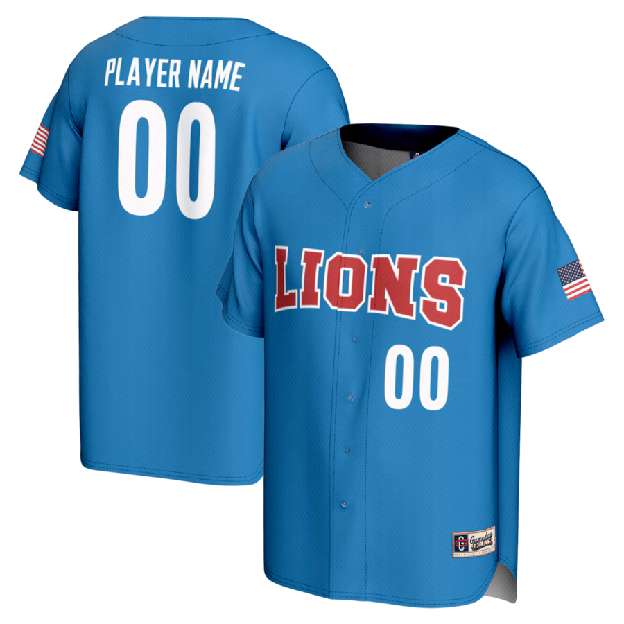 Loyola Marymount Lions GameDay Greats Youth NIL Pick-A-Player Lightweight Baseball Jersey - Blue - Jersey