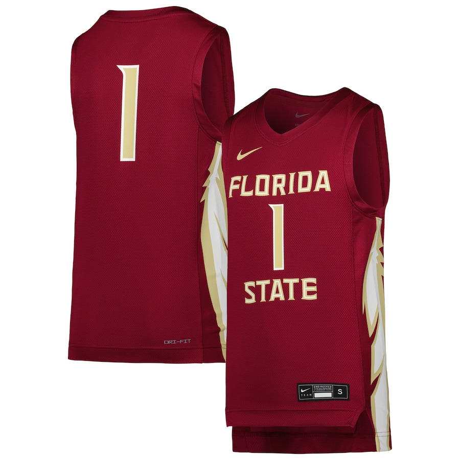 Youth Nike Garnet Florida State Seminoles Team Replica Basketball Jersey - Jersey