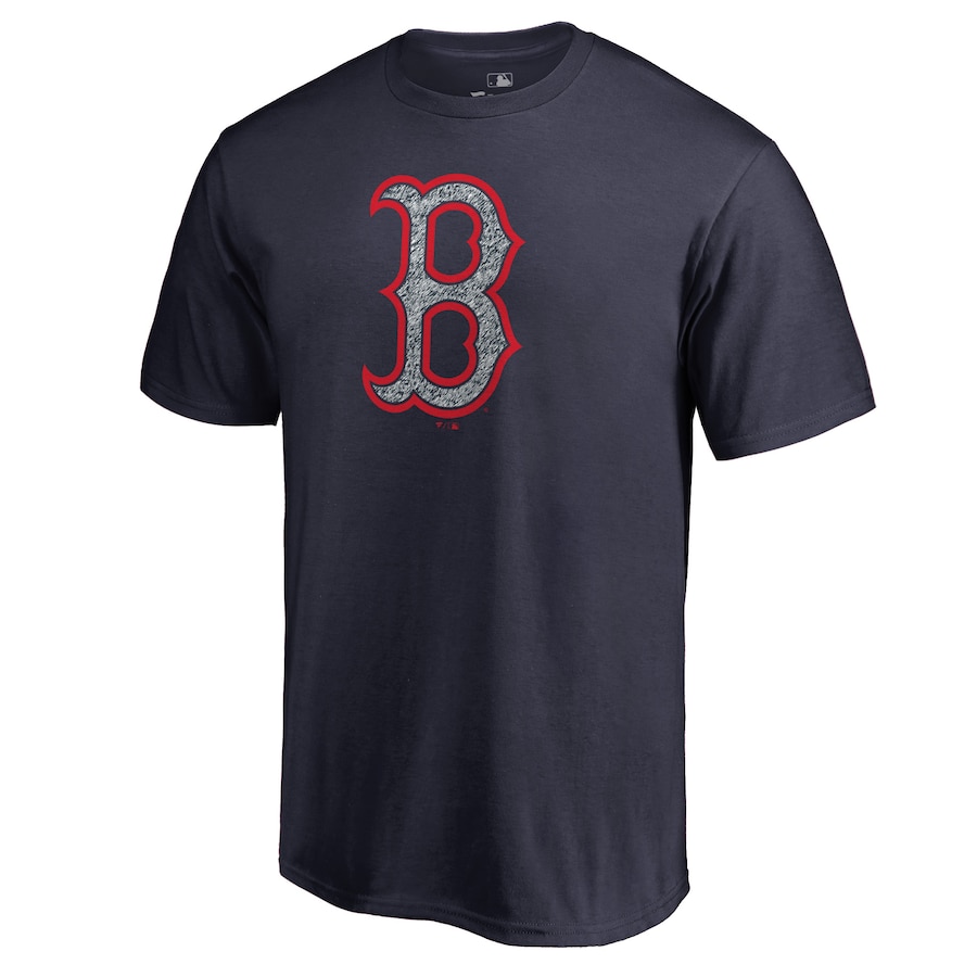 Men's Boston Red Sox Navy Static Logo T-Shirt - Jersey