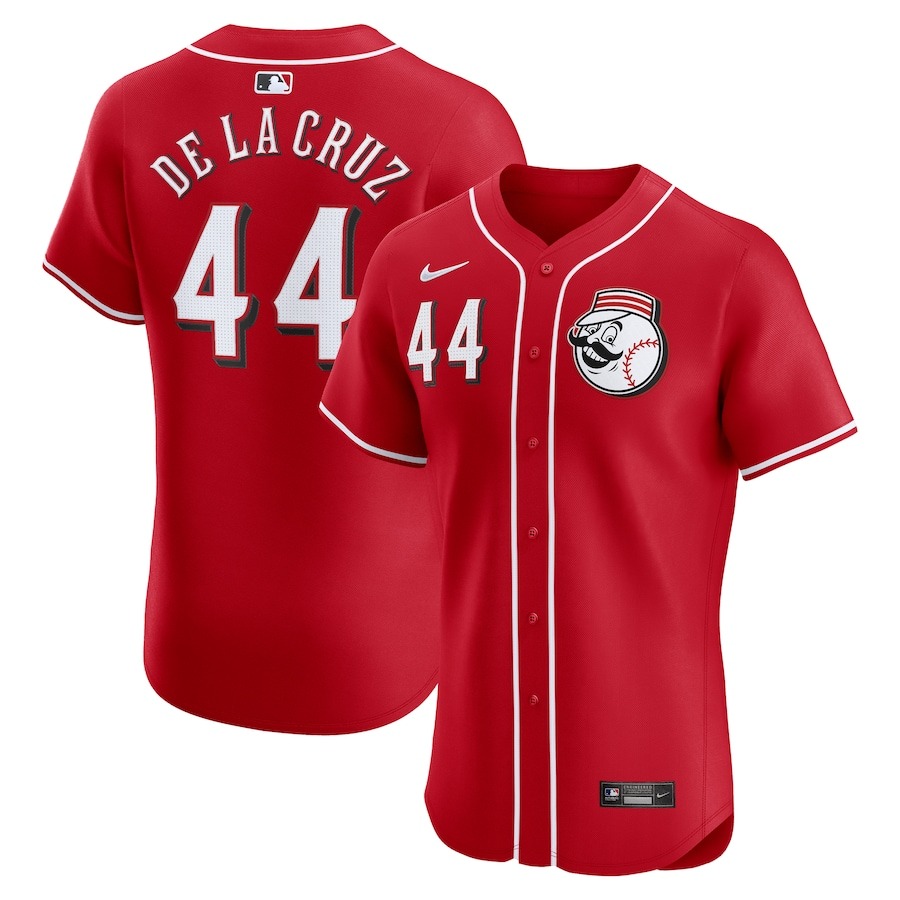 Men's Cincinnati Reds Elly De La Cruz Nike Red 2nd Alternate Elite Player Jersey - Jersey