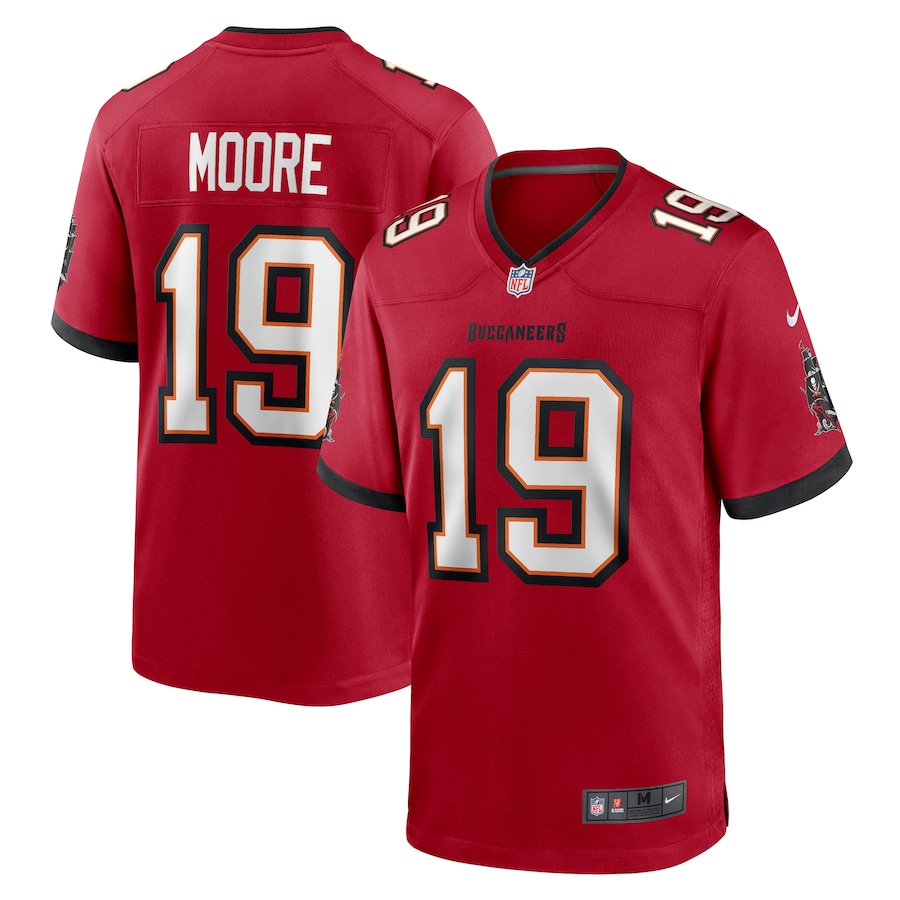 Men's Tampa Bay Buccaneers David Moore Nike  Red  Game Jersey - Jersey