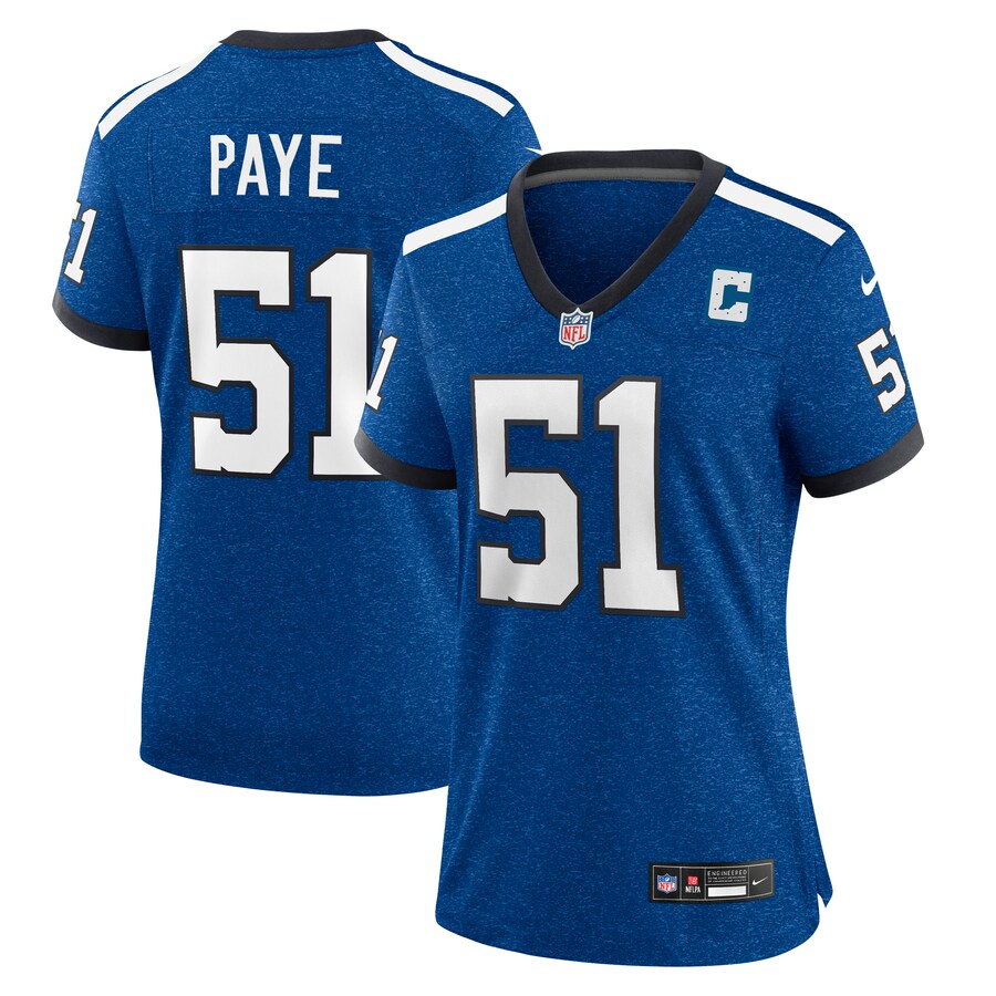 Women's Indianapolis Colts Kwity Paye Nike Royal Indiana Nights Alternate Game Jersey - Jersey