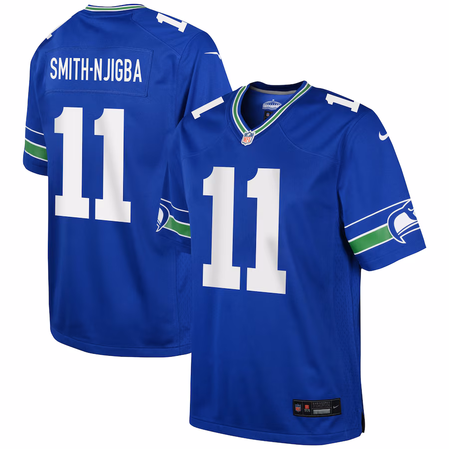 Youth Seattle Seahawks Jaxon Smith-Njigba Nike Royal Game Jersey - Jersey