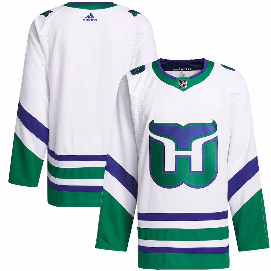 Men's Carolina Hurricanes adidas White Whalers Primegreen Authentic Jersey - Jersey