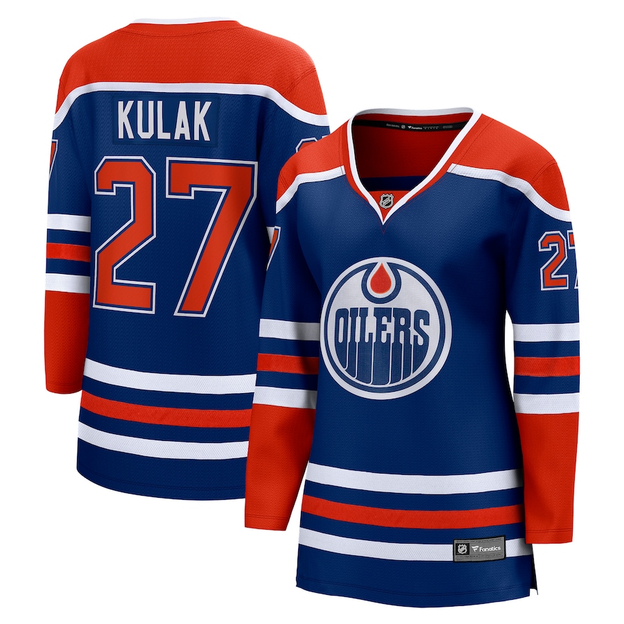 Women's Edmonton Oilers Brett Kulak Fanatics Royal Home Breakaway Player Jersey - Jersey