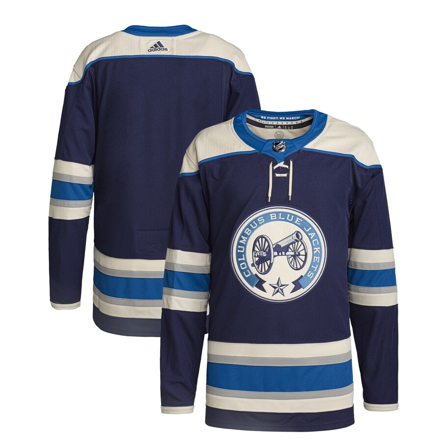 Men's Columbus Blue Jackets  adidas Navy Alternate Primegreen Authentic Pro Jersey - Jersey
