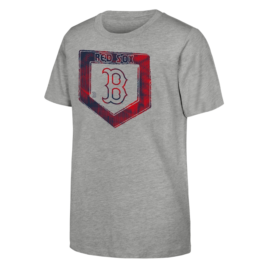Youth Boston Red Sox Heather Gray Stolen Base T-Shirt - Jersey