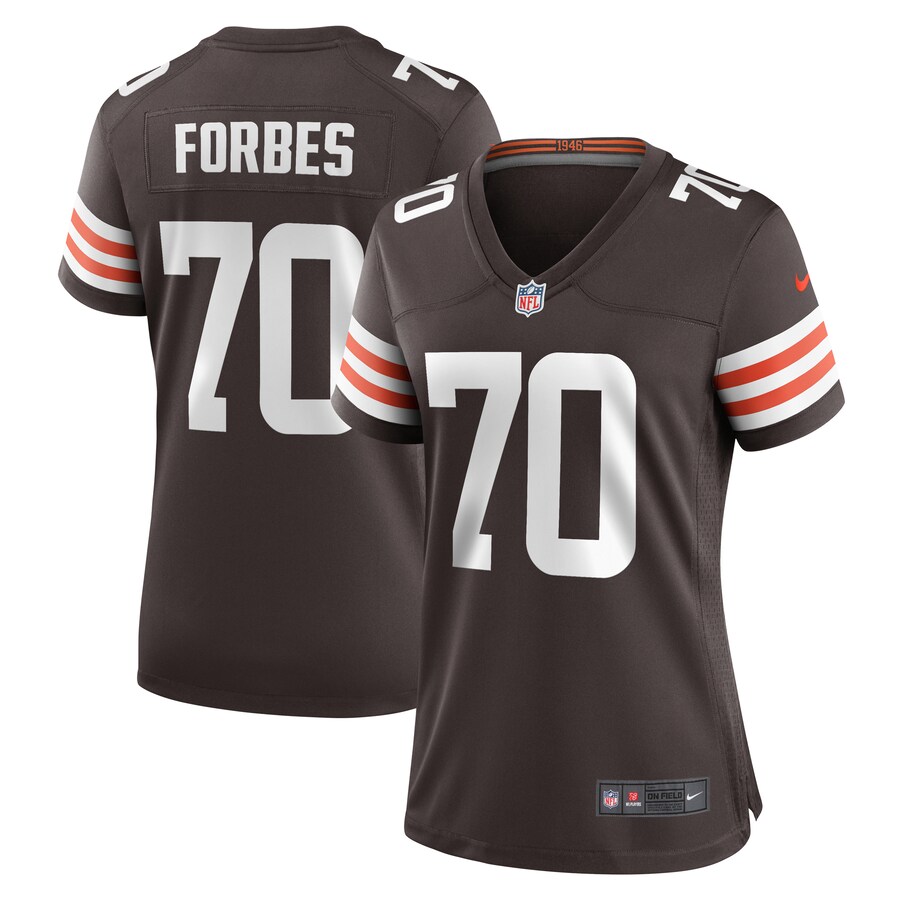 Women's Cleveland Browns Drew Forbes Nike  Brown Team Game Jersey - Jersey