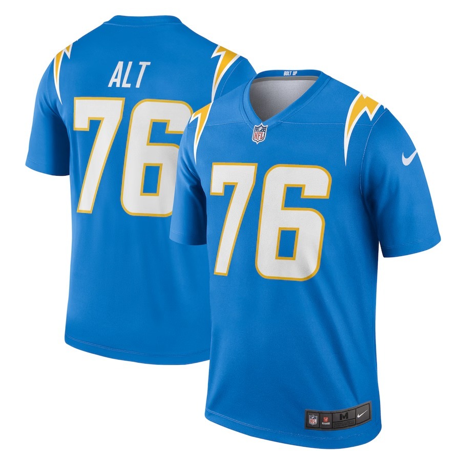 Men's Los Angeles Chargers Joe Alt Nike Powder Blue Team Legend Player Performance Top - Jersey