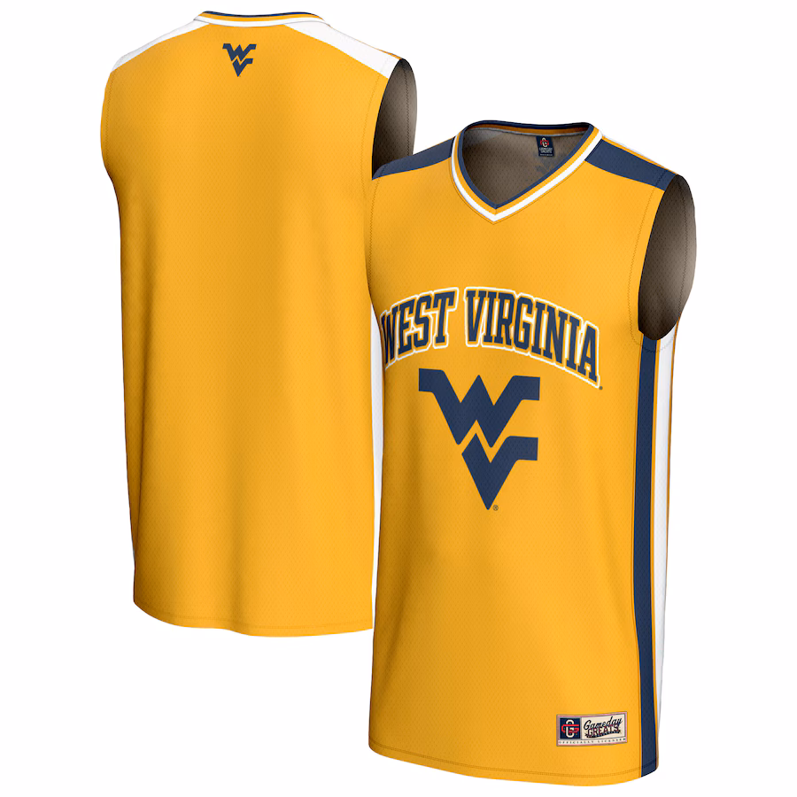 Unisex GameDay Greats Gold West Virginia Mountaineers Spirit Basketball Jersey - Jersey