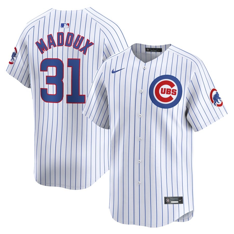 Men's Chicago Cubs Greg Maddux Nike White Home Limited Player Jersey - Jersey