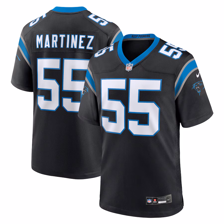 Men's Carolina Panthers Blake Martinez Nike  Black  Game Jersey - Jersey