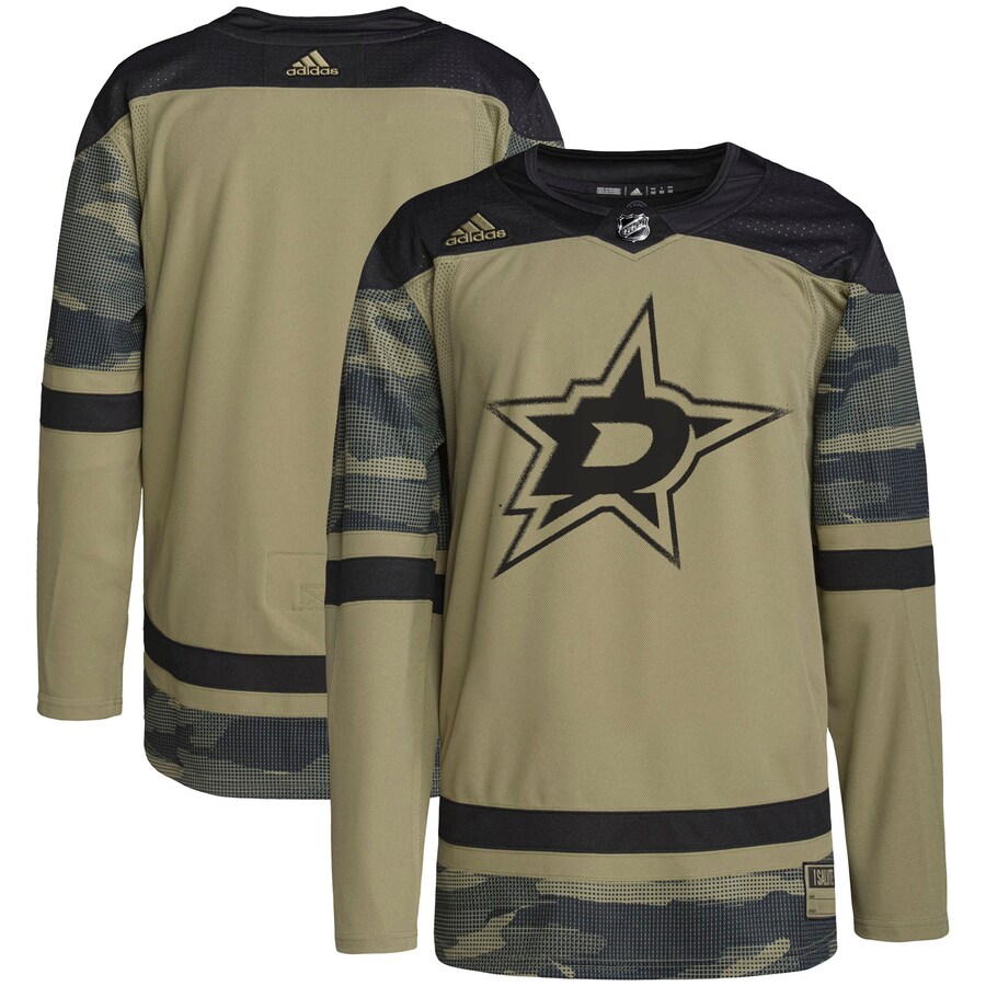 Men's Dallas Stars adidas Camo Military Appreciation Team Authentic Practice Jersey - Jersey