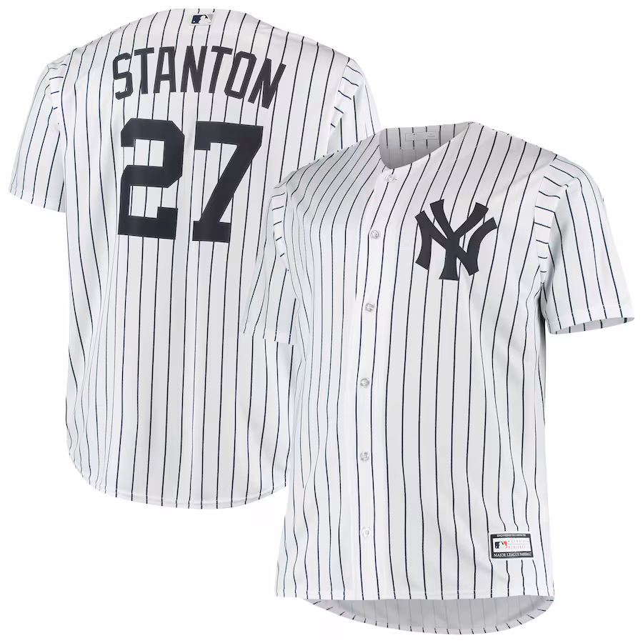 Men's New York Yankees Giancarlo Stanton White Big & Tall Replica Player Jersey - Jersey