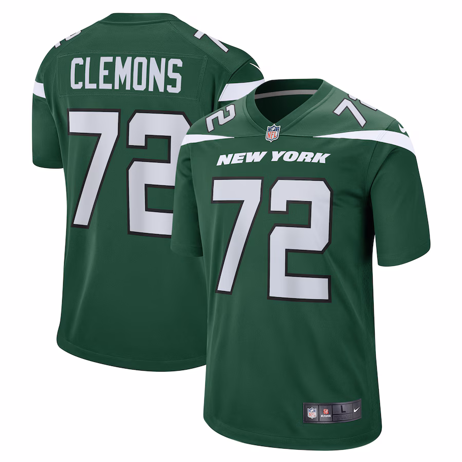 Men's New York Jets Micheal Clemons Nike Gotham Green Game Player Jersey - Jersey