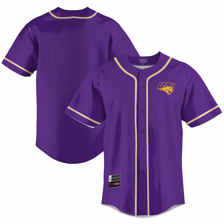 Northern Iowa Panthers GameDay Greats  Lightweight Baseball Jersey - Purple - Jersey