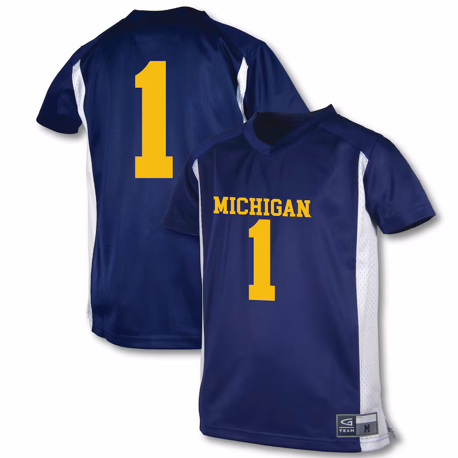Youth Garb #1 Blue Michigan Wolverines Football Jersey - Jersey