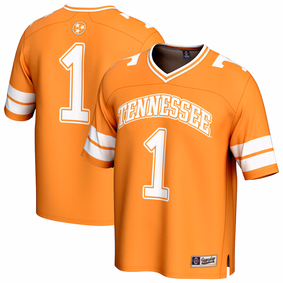 Youth GameDay Greats #1 Tennessee Orange Tennessee Volunteers Lightweight Collegiate Football Fashion Jersey - Jersey