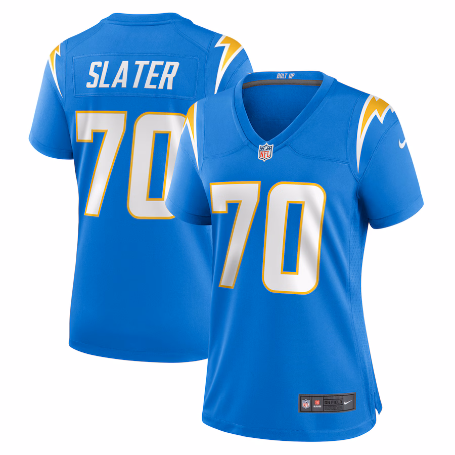 Women's Los Angeles Chargers Rashawn Slater Nike Powder Blue Game Jersey - Jersey