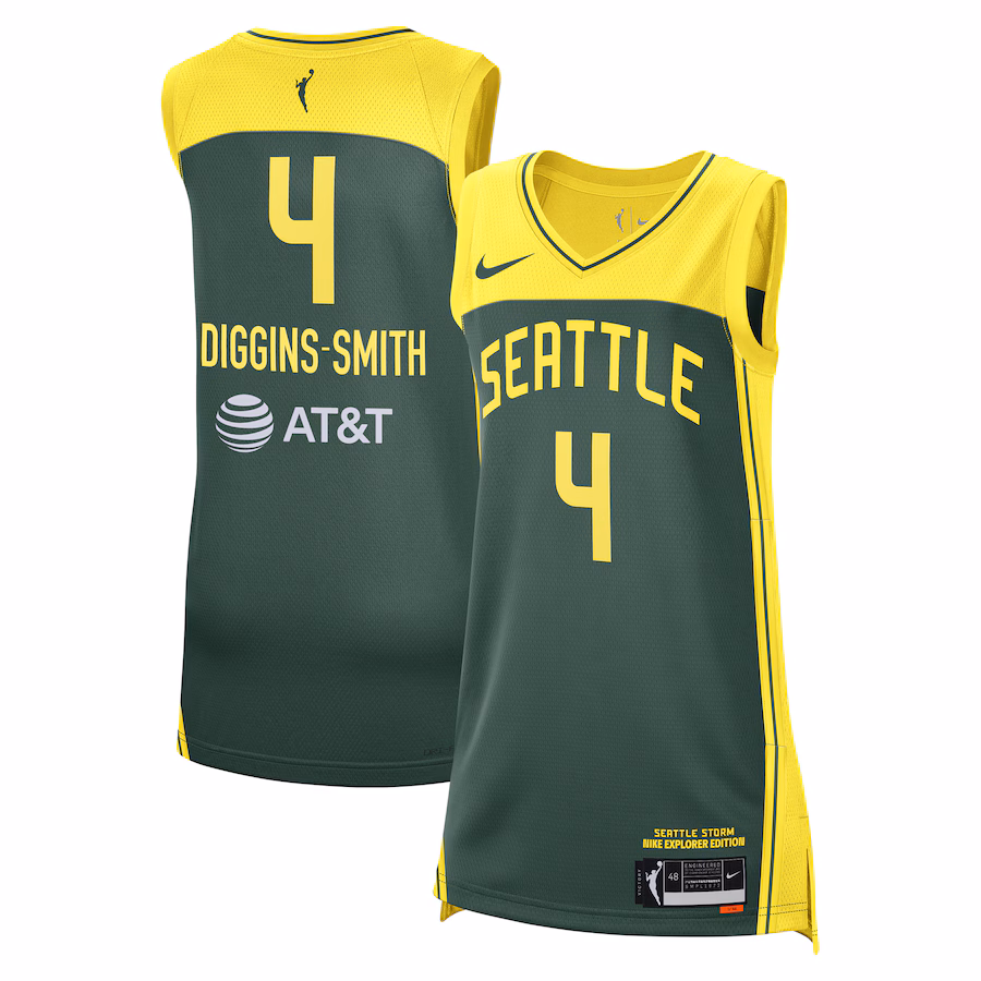 Unisex Seattle Storm Skylar Diggins-Smith Nike Green Explorer Edition Victory Player Jersey - Jersey