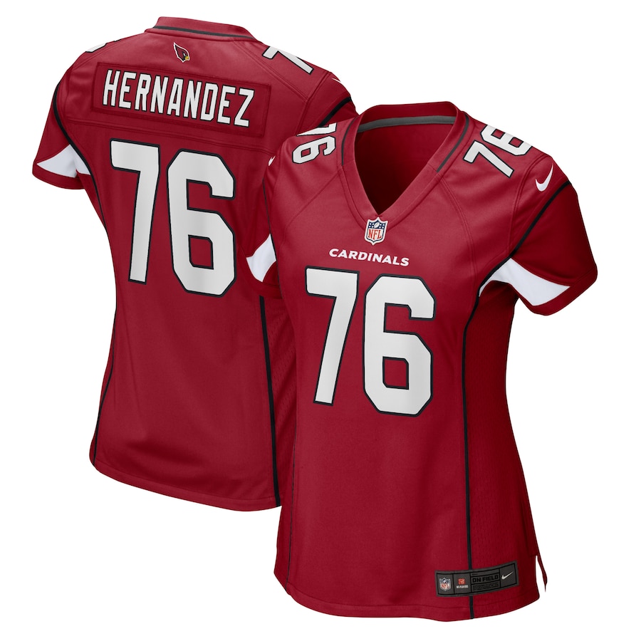 Women's Arizona Cardinals Will Hernandez Nike Cardinal Game Player Jersey - Jersey