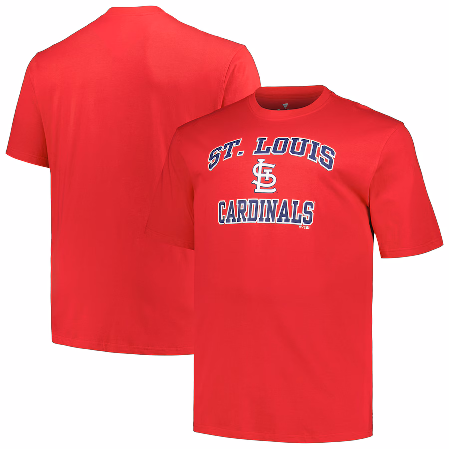 Men's St. Louis Cardinals Profile Red Big & Tall Heart & Soul T-Shirt - Jersey