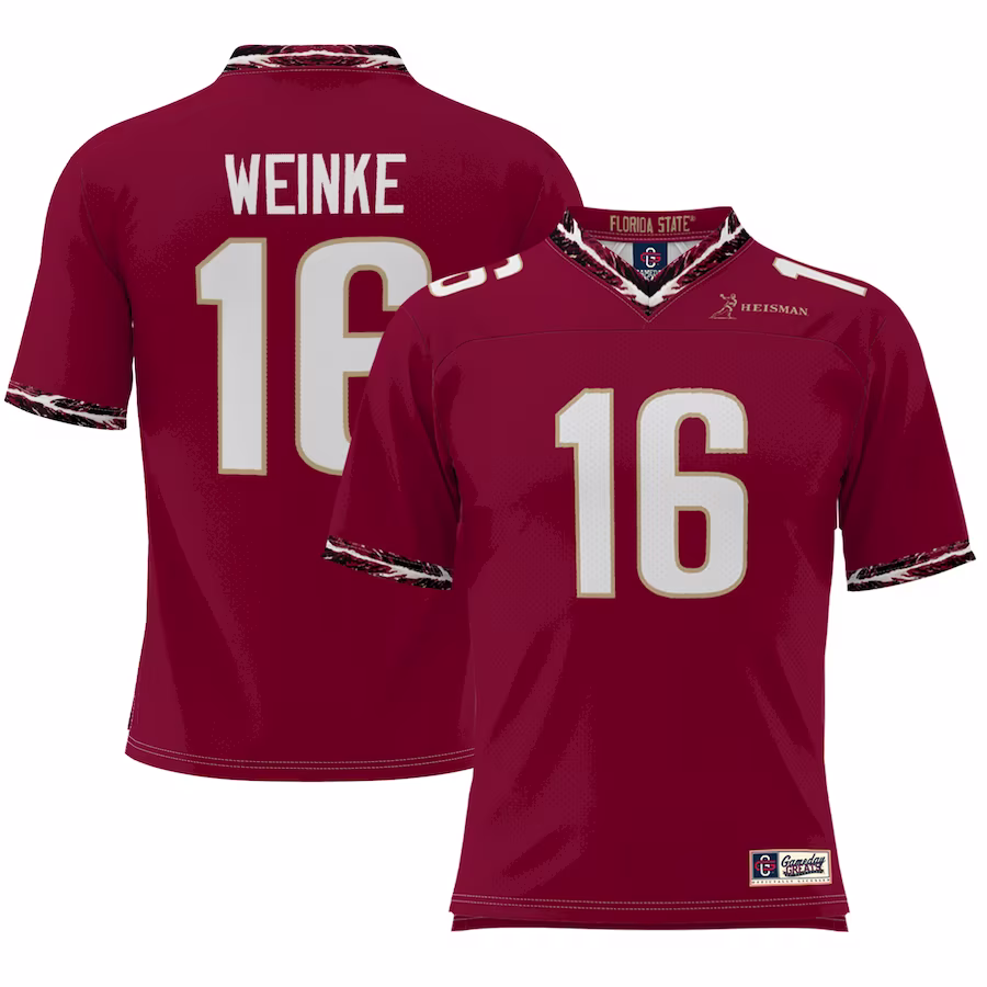 Chris Weinke Florida State Seminoles Youth Heisman Football Jersey - Garnet - Jersey