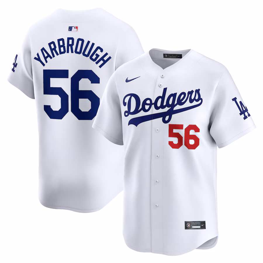Men's Los Angeles Dodgers Ryan Yarbrough Nike White Home Limited Player Jersey - Jersey
