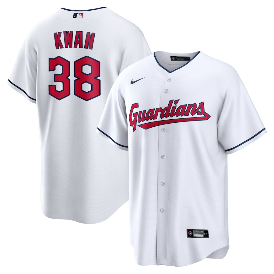 Men's Cleveland Guardians Steven Kwan Nike White Home Replica Jersey - Jersey