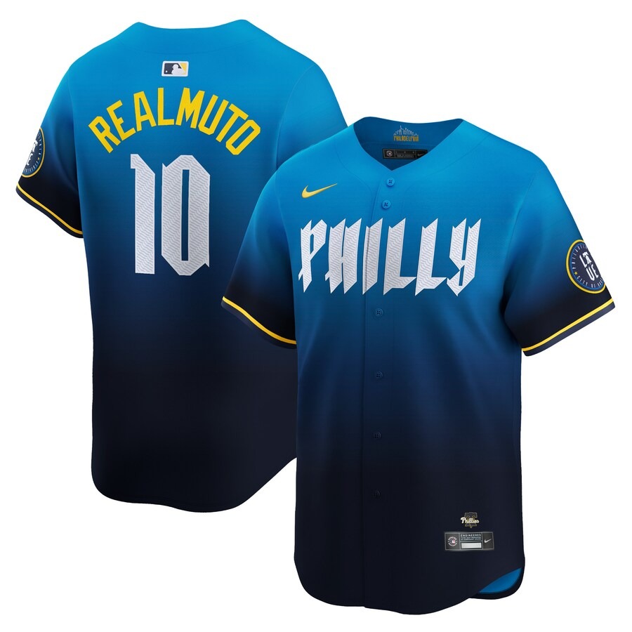 Men's Philadelphia Phillies J.T. Realmuto Nike Blue 2024 City Connect Limited Player Jersey - Jersey