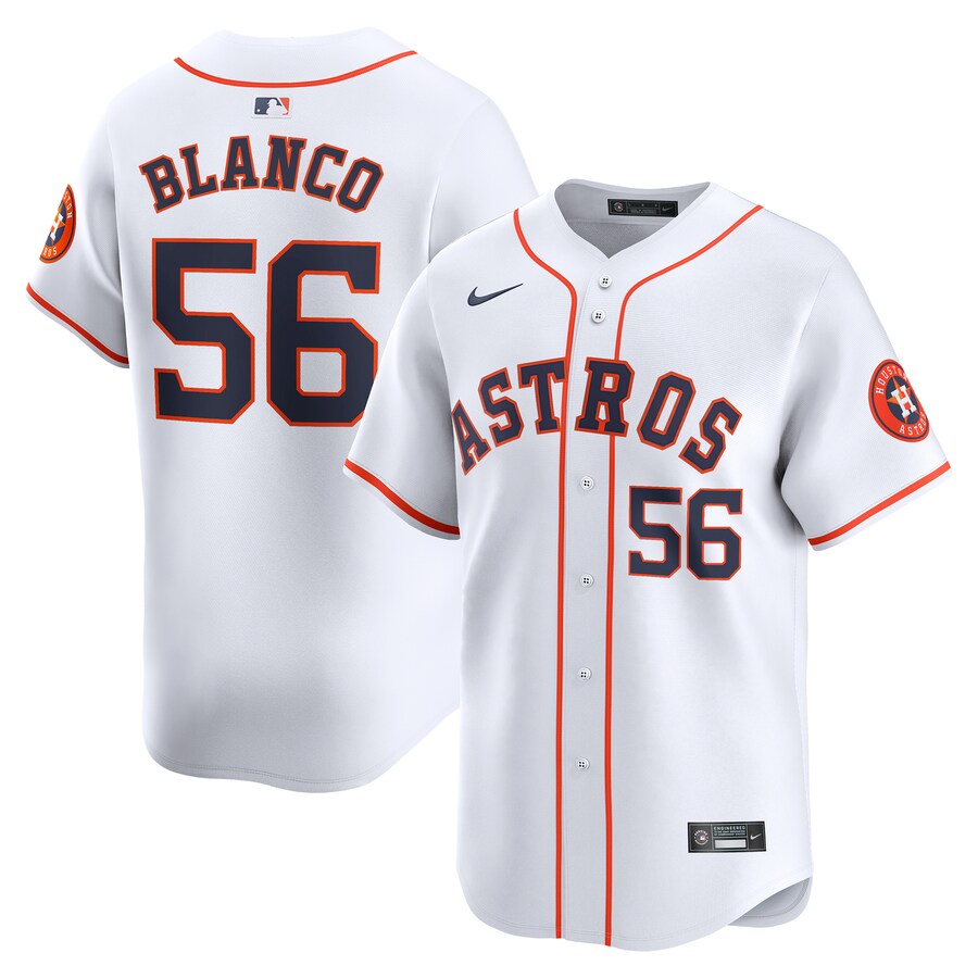 Men's Houston Astros Ronel Blanco Nike White Home Limited Player Jersey - Jersey