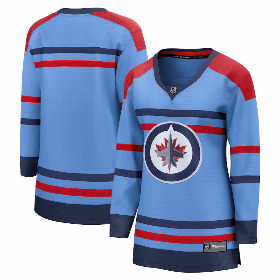 Women's Winnipeg Jets Fanatics Light Blue Anniversary Premier Breakaway Jersey - Jersey