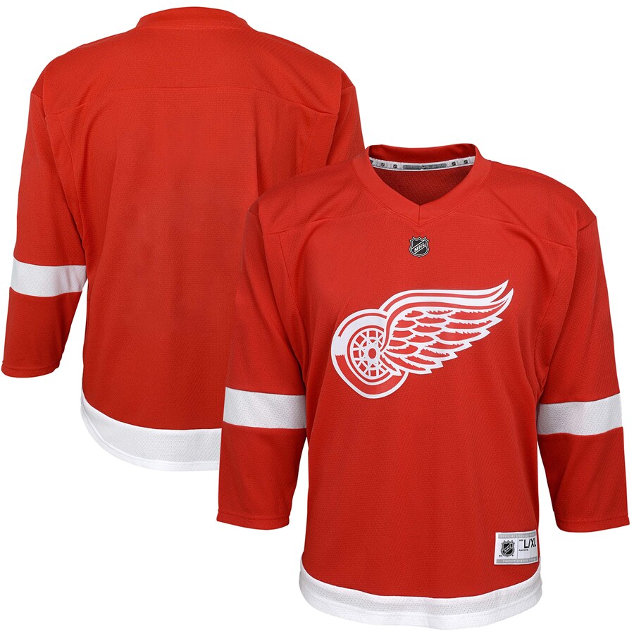 Youth Detroit Red Wings Red Home Replica Blank Jersey - Jersey
