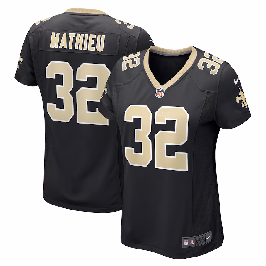 Women's New Orleans Saints Tyrann Mathieu Nike Black Player Jersey - Jersey
