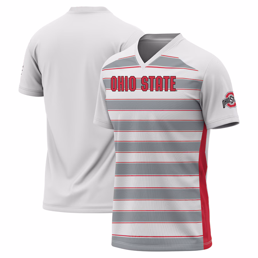 GameDay Greats #1 White Ohio State Buckeyes Lightweight Soccer Fashion Jersey - Jersey
