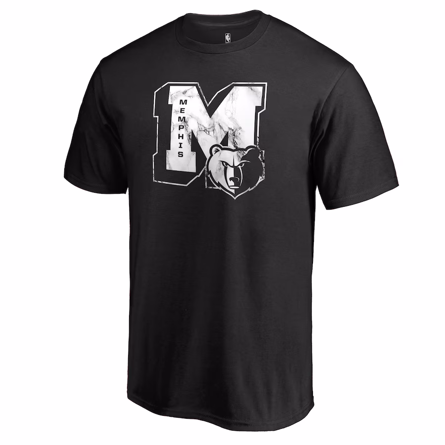 Men's Memphis Grizzlies Black Letterman T-Shirt - Jersey