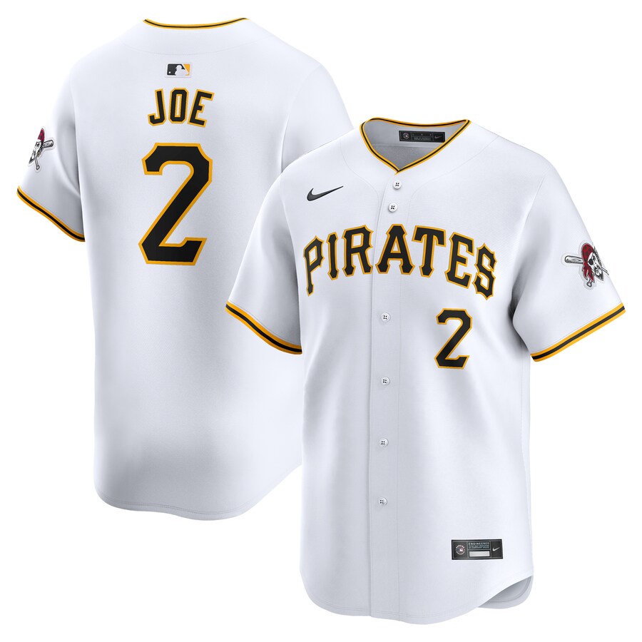 Men's Pittsburgh Pirates Connor Joe Nike White Home Limited Player Jersey - Jersey