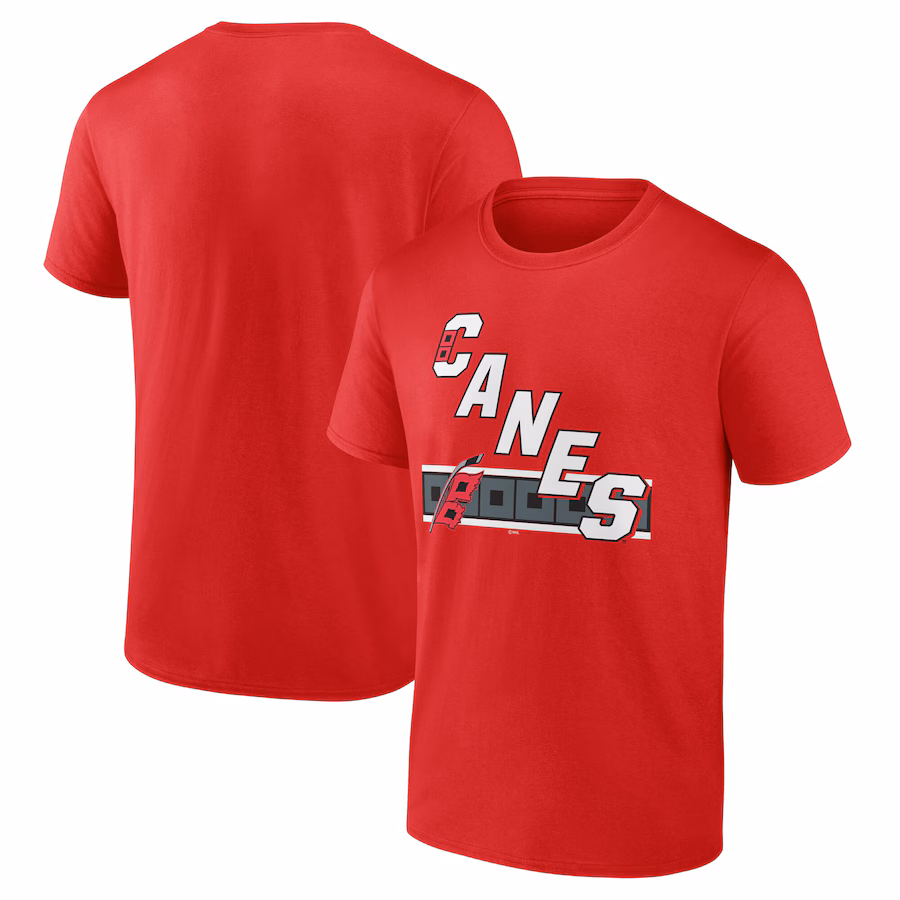 Men's Carolina Hurricanes Red Jersey Inspired T-Shirt - Jersey