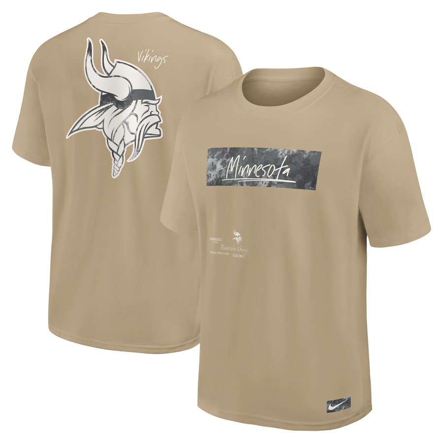 Men's Minnesota Vikings Nike Tan Statement Max90 T-Shirt - Jersey