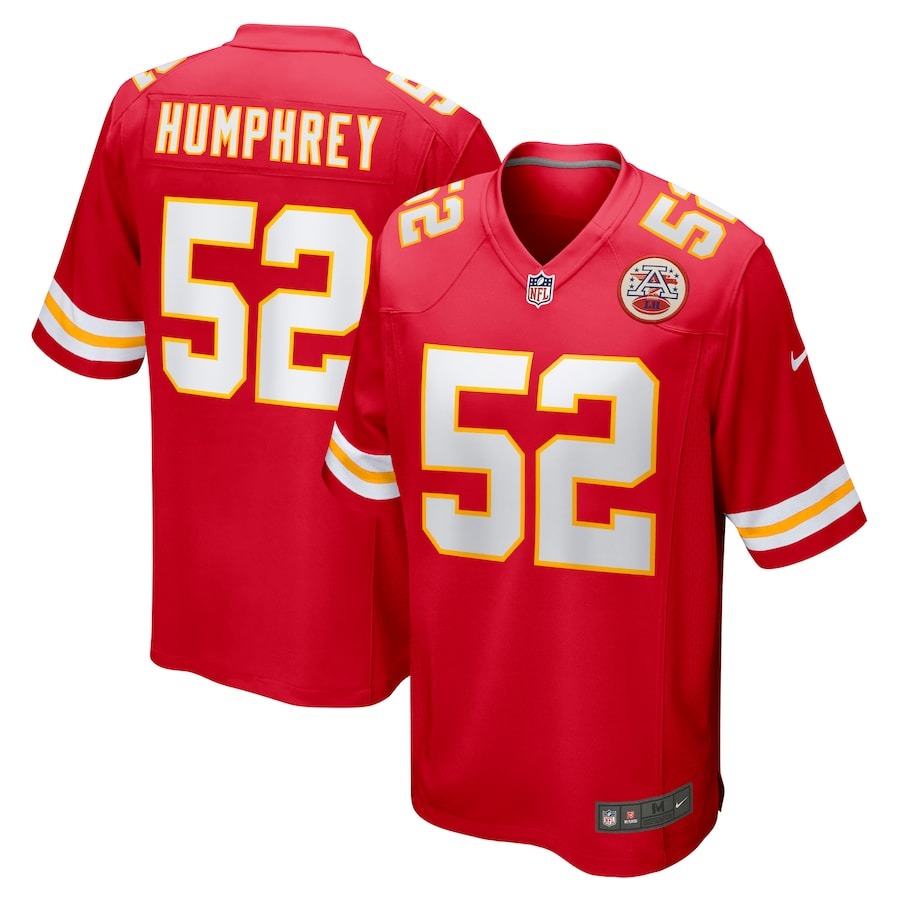 Men's Kansas City Chiefs Creed Humphrey Nike Red Game Jersey - Jersey
