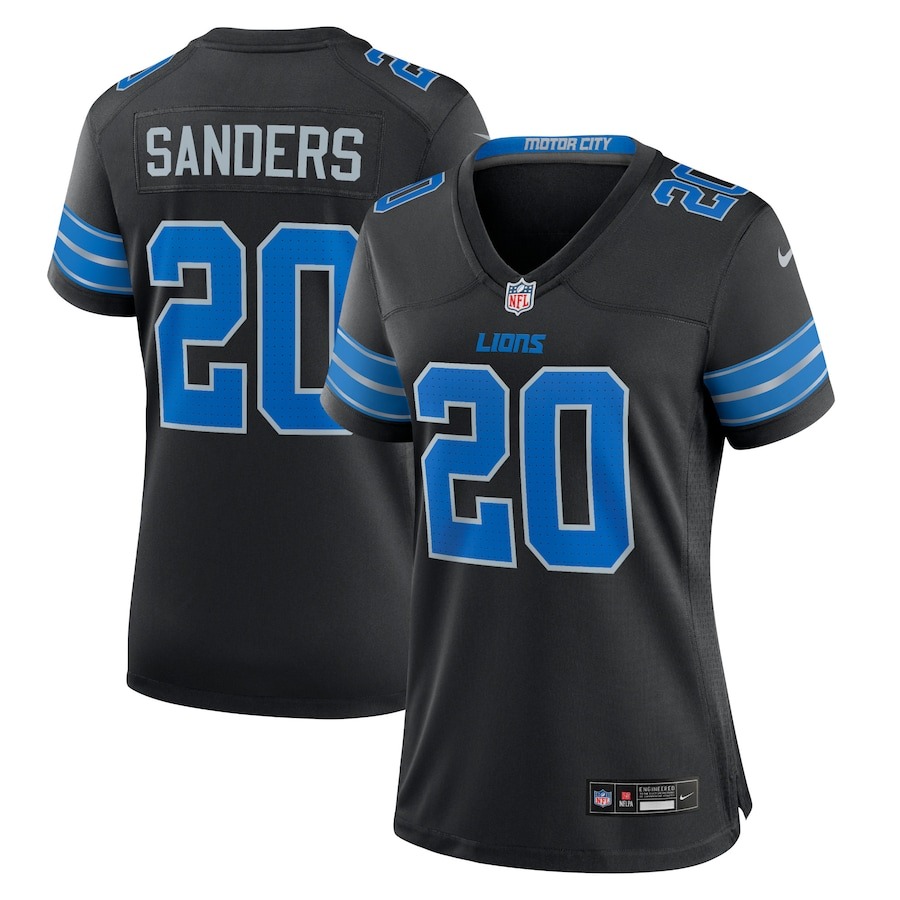 Women's Detroit Lions Barry Sanders Nike Black 2nd Alternate Retired Player Game Jersey - Jersey