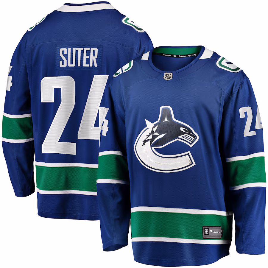 Men's Vancouver Canucks Pius Suter Fanatics Blue Home Premier Breakaway Player Jersey - Jersey