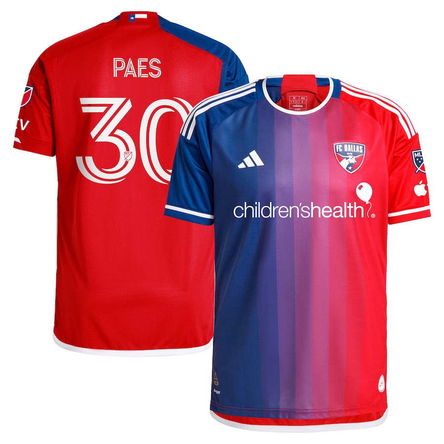 Men's FC Dallas Maarten Paes adidas Navy 2024 After Burner Authentic Player Jersey - Jersey