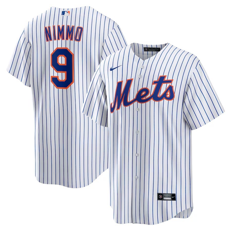 Men's New York Mets Brandon Nimmo Nike White Home Replica Jersey - Jersey