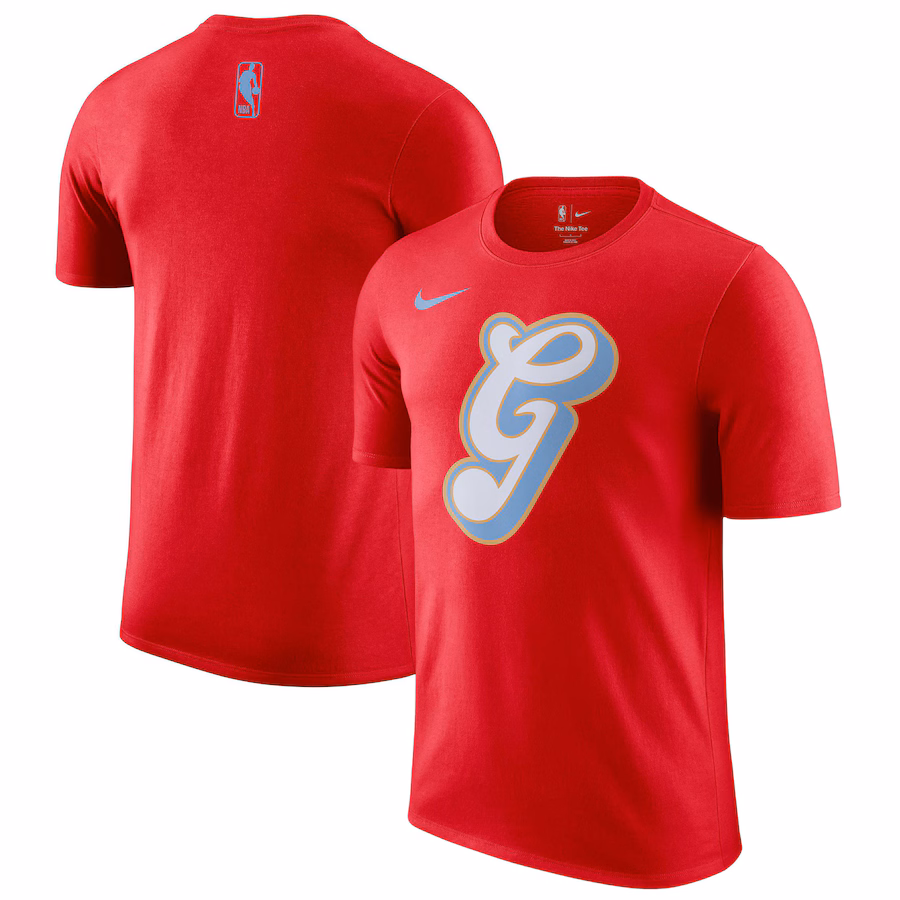 Men's Memphis Grizzlies Nike Red 2024/25 City Edition Essential Logo T-Shirt - Jersey