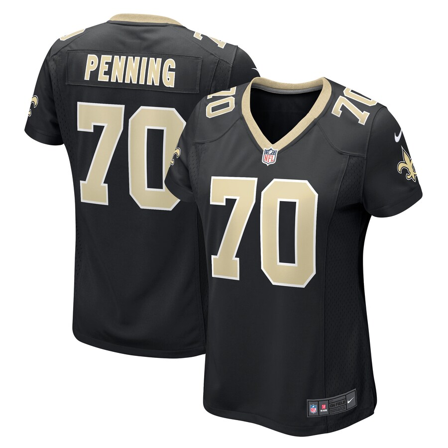 Women's New Orleans Saints Trevor Penning Nike Black Game Player Jersey - Jersey