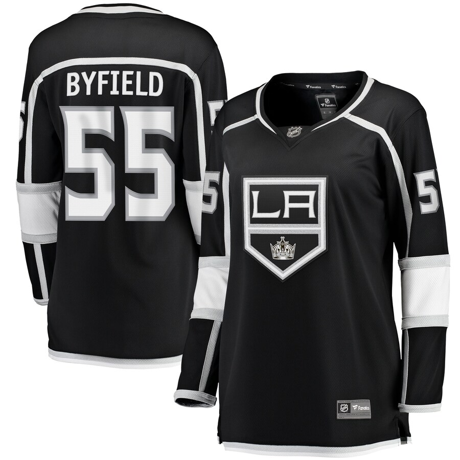 Women's Los Angeles Kings Quinton Byfield Fanatics Branded Black Home Team Breakaway Player Jersey - Jersey