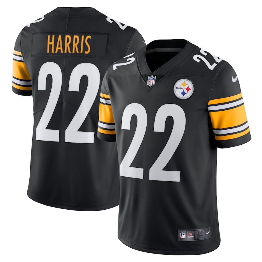 Men's Pittsburgh Steelers Najee Harris Nike Black Vapor Limited Jersey - Jersey