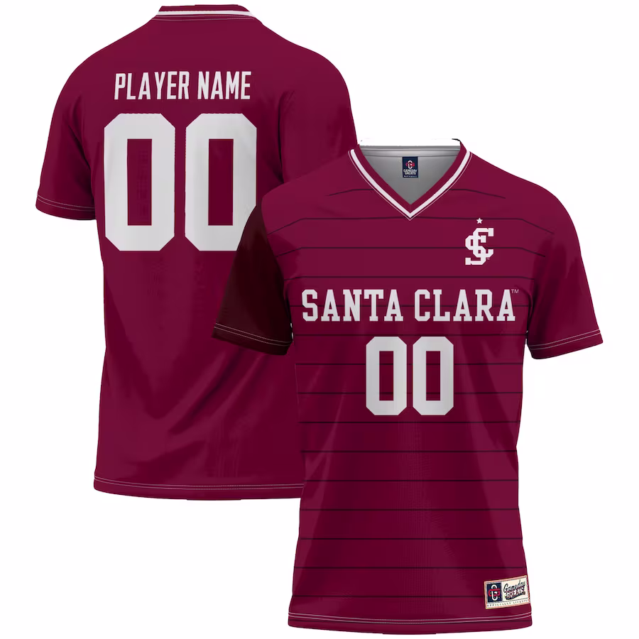 Santa Clara Broncos GameDay Greats Youth NIL Pick-A-Player Lightweight Men's Soccer Jersey - Maroon - Jersey